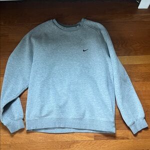 Nike Men's Light Gray Crewneck Sweater